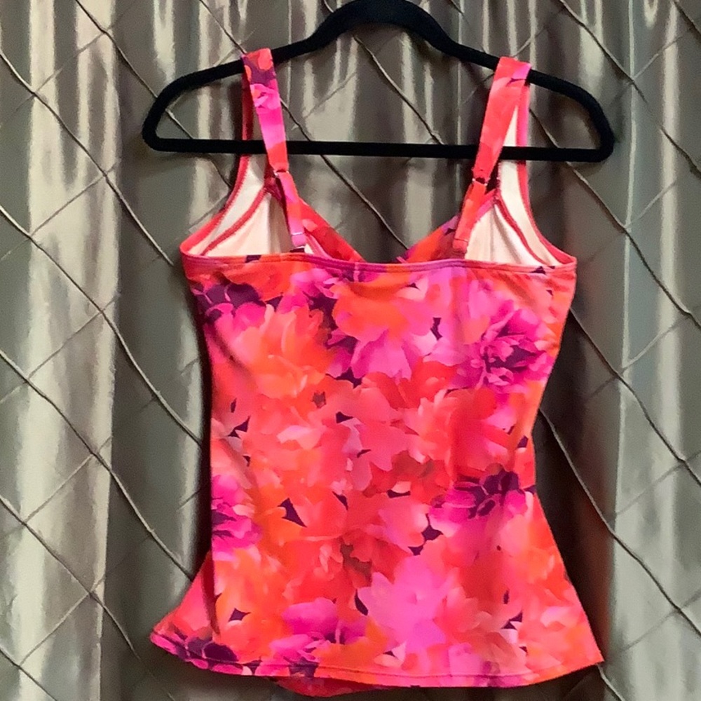 4 Pc SWIM MASHUP: Talbots Miraclesuit Shaping Tankini + Bikini Top + 2 Bottoms - Picture 5 of 16